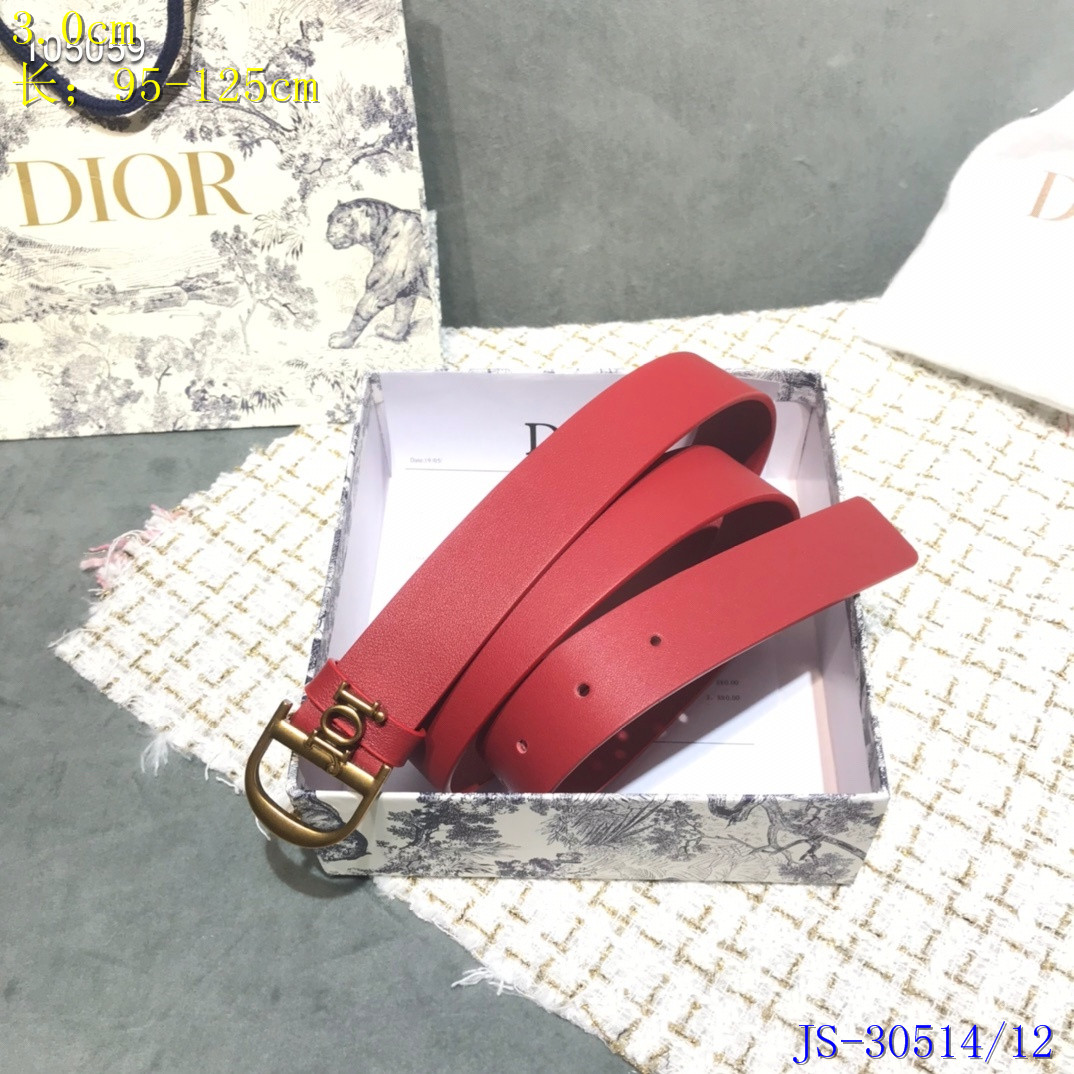 Dior Belts 3.0 Width 019